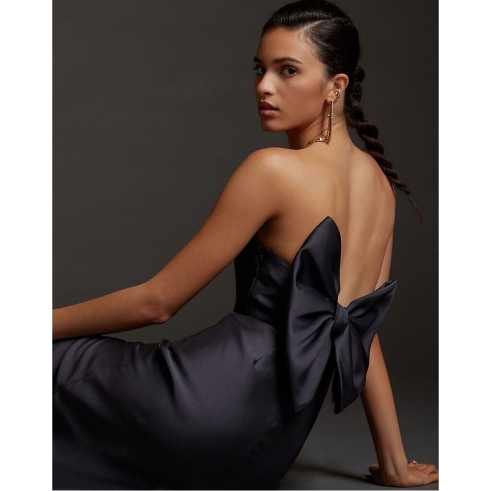 Anthropologie Hutch Slim Bow-Back Midi Dress Size 6 BWT MSRP: $198